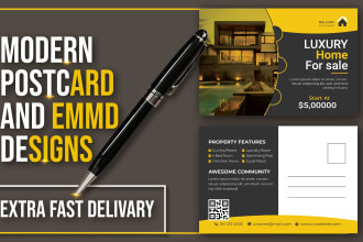 design promotional direct mail, eddm or postcard in 12 hrs