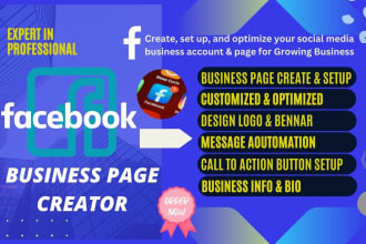 create and design facebook and instagram business pages professionally