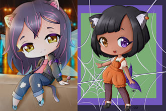 draw a cute chibi character