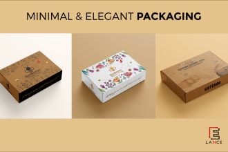 do kraft and modern box packaging, box design, mailer box
