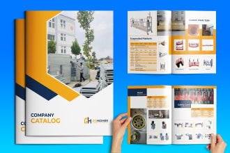 do catalog, PDF design, booklet with adobe indesign or illustrator
