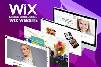 design or redesign custom wix website