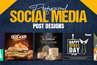 design attractive social media posts instagram post facebook post