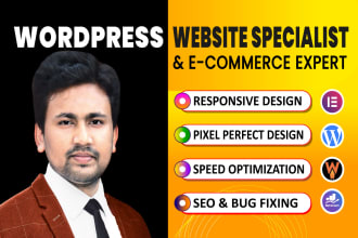 build wordpress website design, redesign, and blog with woocommerce development