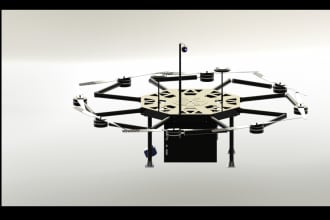 design heavyduty drone features robotics wings