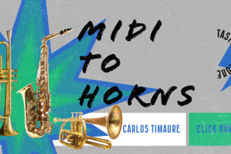 convert midi files in realistic horns
