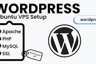 install wordpress on ubuntu vps with SSL, domain and database setup
