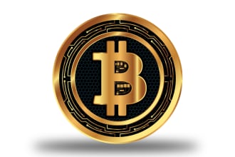 design realistic professional crypto currency coin, logo