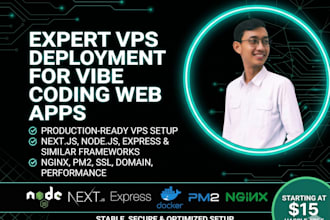deploy your vibe coding app to vps with nginx and pm2 or docker setup