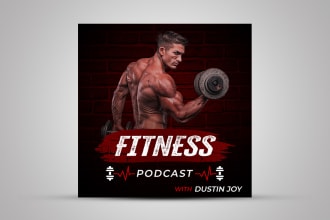 design unique podcast cover art or podcast artwork