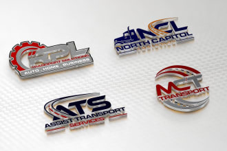 do professional logistic transport dispatching trucking logo design