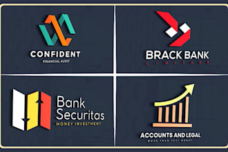 design for insurance accounting  financial logo