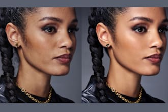 do model photo beauty retouching editing color correction professionally
