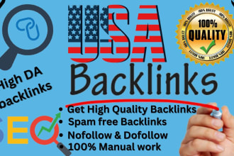 create USA backlinks, on high authority blog, forums links