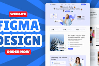create UX UI design for website