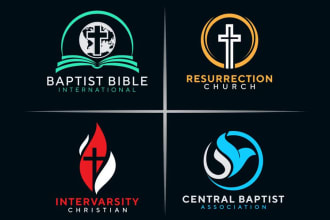 design creative church logo for you in just 1 day
