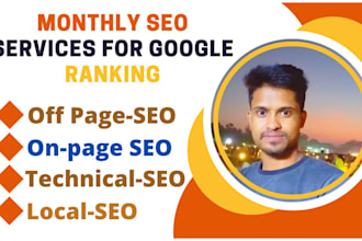provide professional SEO complete monthly service for google top page1