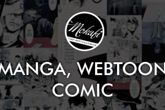 create comic pages webtoon and manga style based on your script