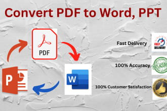convert PDF to word, PPT