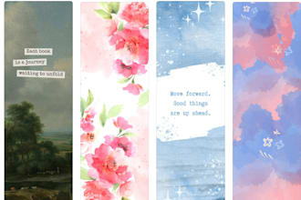 design beautiful bookmarks for you