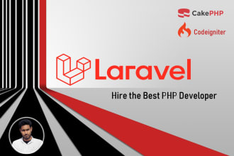 do web development using PHP laravel, codeigniter framework