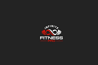 design premium favorite nice infinite fitness pro logo in 1 day
