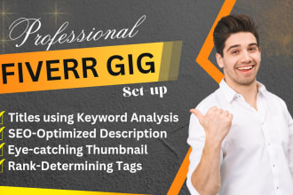 create fiverr gig title,tag,description and thumbnail
