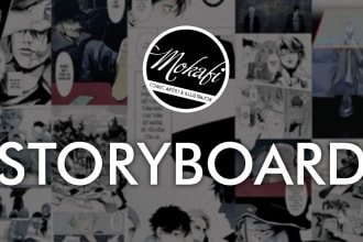 draw comic, manga, webtoon, film storyboards based on your script