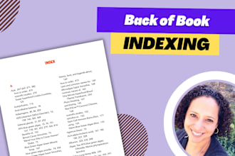 create a comprehensive index for your book in word or indesign