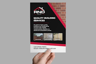 design a professional leaflet for your business