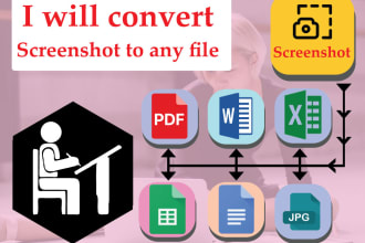 convert screenshot to any file