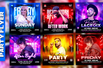 do night club dj concert event music bar sports birthday bussiness flyer