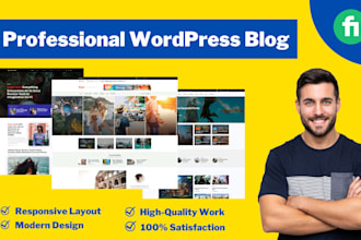 develop professional wordpress blog fast