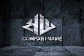 gym, fitness, company, monogram, redesign 3d logo