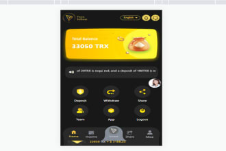 create crypto investment platform for you using trx, usdt