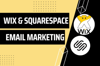 setup email campaign on wix website or squarespace website