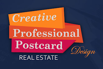 create professional real estate postcard, flyer, or brochure design
