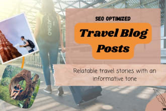 write unique SEO travel blogs and articles