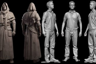 sculpt 3d sculpture 3d model 3d printing 3d character design game characters