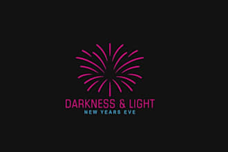 make new years eve event logo with package