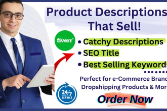 write product descriptions, SEO titles, and tags that convert into money