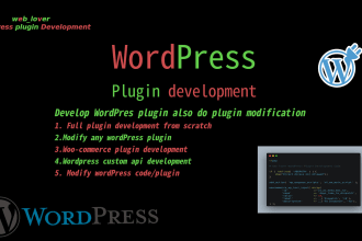 develop wordpress plugin also do modify plugin