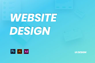 design unique and professional landing page UI in xd