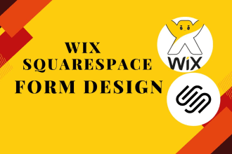 design professional wix and squarespace popup form