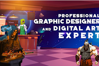 do graphic design and illustration art work