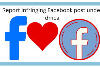 report the infringing facebook post under dmca