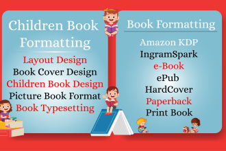 format or layout your childrens book for any publisher
