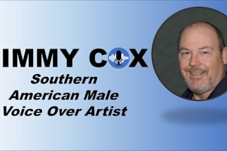record a male voice over in an american accent