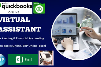 be your virtual assistant by quick books online n erp online