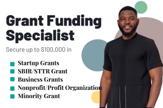 grant proposal writing, research, grant writing for business, startups
